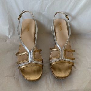 Designer Authentic Prada Wedges 38
